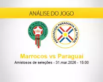 Prognóstico Marrocos Paraguai (31 março 2026)