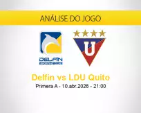 Prognóstico Delfin LDU Quito (10 abril 2026)