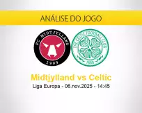 Prognóstico Midtjylland Celtic (06 novembro 2025)