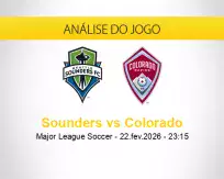 Prognóstico Sounders Colorado (22 fevereiro 2026)