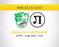 Prognóstico Beroe Lok Plovdiv (13 abril 2026)