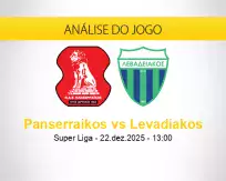 Prognóstico Panserraikos Levadiakos (22 dezembro 2025)