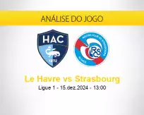 Prognóstico Le Havre Strasbourg (15 dezembro 2024)