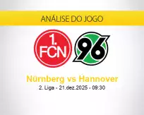 Prognóstico Nürnberg Hannover (21 dezembro 2025)
