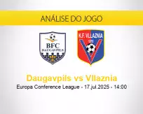 Prognóstico Daugavpils Vllaznia (17 julho 2025)