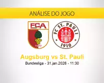 Prognóstico Augsburg St. Pauli (31 janeiro 2026)
