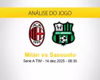 Prognóstico Milan Sassuolo (14 dezembro 2025)