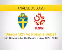 Prognóstico Suécia U21 Polónia Sub21 (14 outubro 2025)