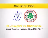 Prognóstico St Joseph's Cliftonville (08 julho 2025)