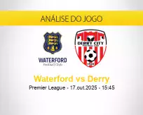 Prognóstico Waterford Derry (17 outubro 2025)
