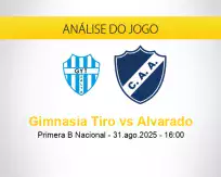 Prognóstico Gimnasia Tiro Alvarado (31 agosto 2025)