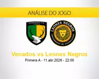Prognóstico Venados Leones Negros (11 abril 2026)