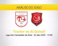 Prognóstico Tractor Al Duhail (22 dezembro 2025)
