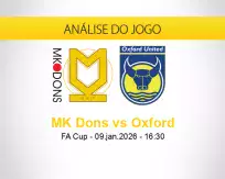 Prognóstico MK Dons Oxford (09 janeiro 2026)