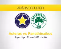 Prognóstico Asteras Panathinaikos (22 março 2026)
