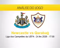 Prognóstico Newcastle Qarabağ (24 fevereiro 2026)