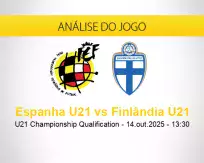 Prognóstico Espanha U21 Finlândia U21 (14 outubro 2025)