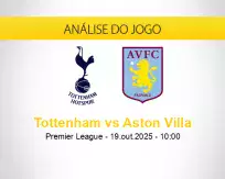 Prognóstico Tottenham Aston Villa (19 outubro 2025)
