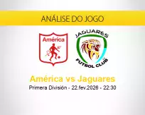 Prognóstico América Jaguares (22 fevereiro 2026)