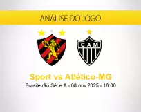 Prognóstico Sport Atlético-MG (08 novembro 2025)