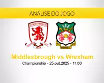 Prognóstico Middlesbrough Wrexham (25 outubro 2025)