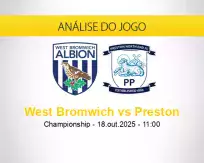 Prognóstico West Bromwich Preston (18 outubro 2025)