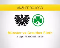 Prognóstico Münster Greuther Fürth (11 abril 2026)