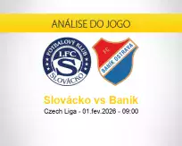 Prognóstico Slovácko Baník (01 fevereiro 2026)