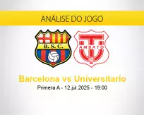 Prognóstico Barcelona Universitario (12 julho 2025)