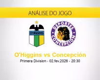 Prognóstico O'Higgins Concepción (02 fevereiro 2026)