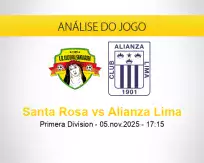 Prognóstico Santa Rosa Alianza Lima (05 novembro 2025)