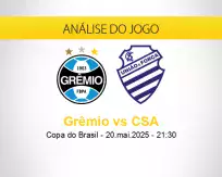 Prognóstico Grêmio CSA (20 maio 2025)