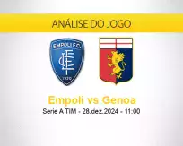 Prognóstico Empoli Genoa (28 dezembro 2024)