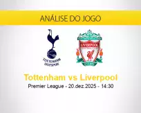 Prognóstico Tottenham Liverpool (20 dezembro 2025)