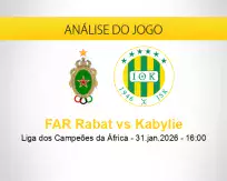 Prognóstico FAR Rabat Kabylie (31 janeiro 2026)