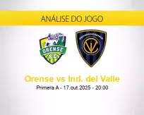 Prognóstico Orense Ind. del Valle (17 outubro 2025)