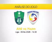 Prognóstico Ahli Hazm (05 fevereiro 2026)