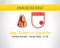 Prognóstico Dep. Tolima Santa Fe (04 abril 2026)
