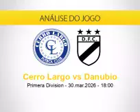 Prognóstico Cerro Largo Danubio (30 março 2026)