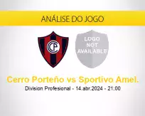 Prognóstico Cerro Porteño Sportivo Amel. (14 abril 2024)