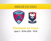 Prognóstico Clermont Caen (28 fevereiro 2025)