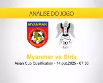 Prognóstico Myanmar Síria (14 outubro 2025)
