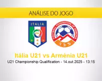 Prognóstico Itália U21 Armênia U21 (14 outubro 2025)