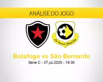 Prognóstico Botafogo São Bernardo (07 julho 2025)