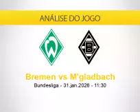 Prognóstico Bremen M'gladbach (31 janeiro 2026)