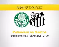 Prognóstico Palmeiras Santos (06 novembro 2025)