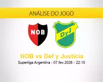 Prognóstico NOB Def y Justicia (07 fevereiro 2026)