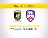 Prognóstico Glentoran Coleraine (19 dezembro 2025)