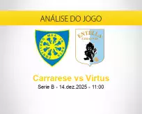 Prognóstico Carrarese Virtus (14 dezembro 2025)