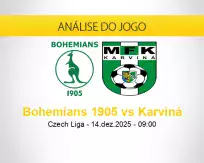 Prognóstico Bohemians 1905 Karviná (14 dezembro 2025)